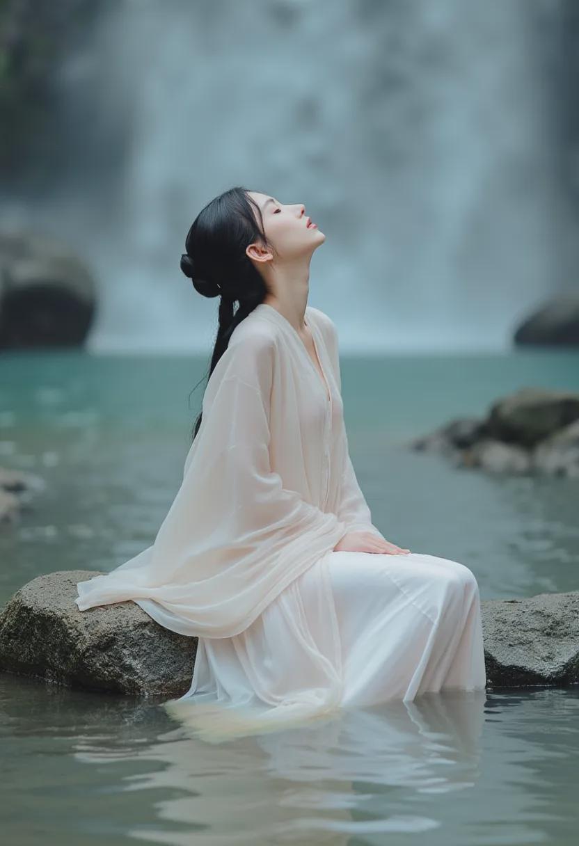 Flux Lora精美绘画模型推荐，AI绘图穿汉服的女孩