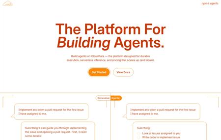 Cloudflare 发布 Node.js 生态 Agents 开发包，助力 AI 代理开发