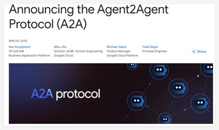 AI Agent巨变！谷歌重磅发布开源A2A协议，实现智能体间的自由“对话”